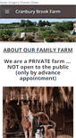 Mobile Screenshot of cranburybrookfarm.com