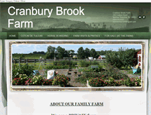 Tablet Screenshot of cranburybrookfarm.com